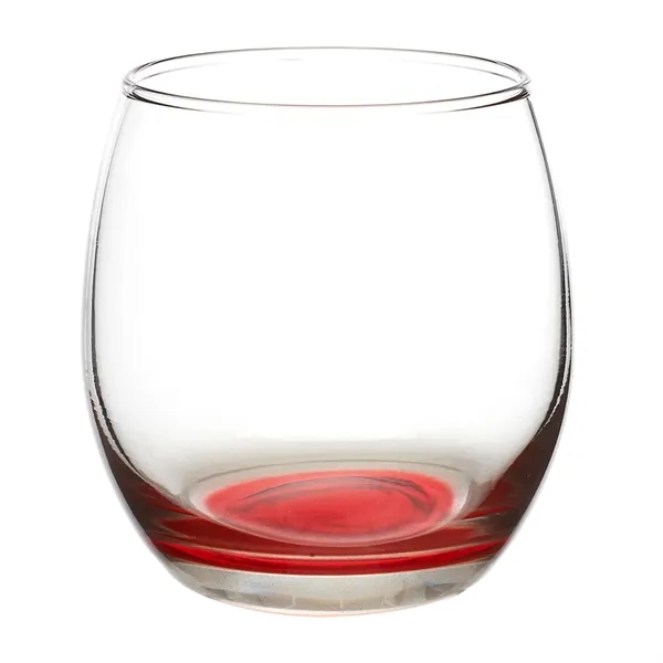 11.5 oz. stemless wine glass with a round complexion and ridged... from ASI 68507 The Magnet Group / Benchmark Crystal & Clocks