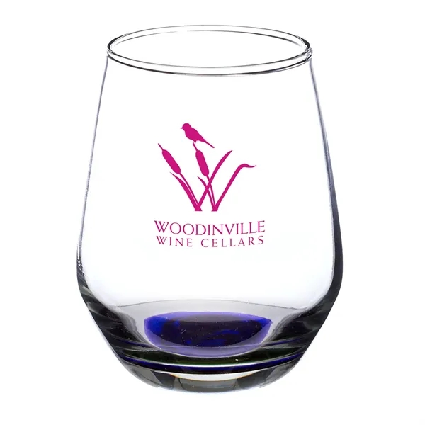 12 oz. wine glass with stemless design.... from ASI 68507 The Magnet Group / Benchmark Crystal & Clocks