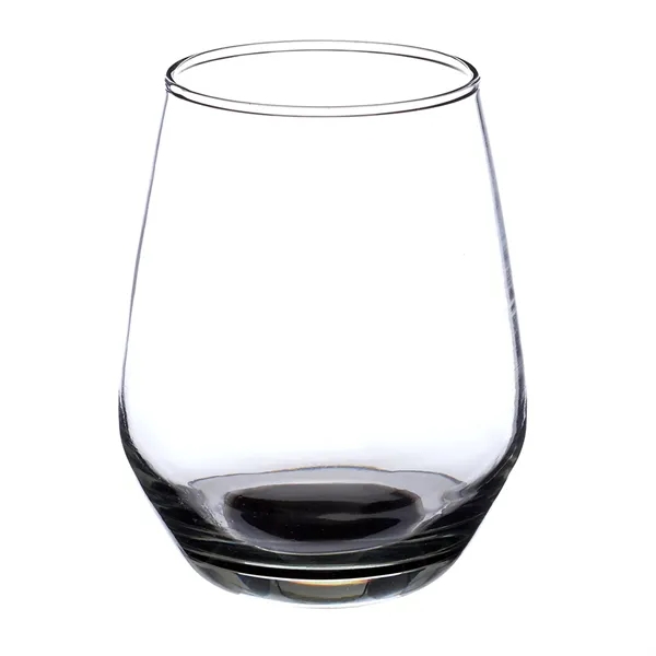 12 oz. wine glass with stemless design.... from ASI 68507 The Magnet Group / Benchmark Crystal & Clocks