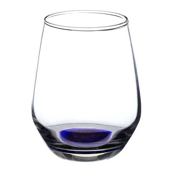 12 oz. wine glass with stemless design.... from ASI 68507 The Magnet Group / Benchmark Crystal & Clocks