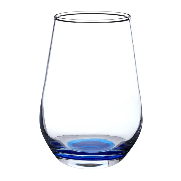 16 oz. wine glass with a stemless, clear, orb-like design with... from ASI 68507 The Magnet Group / Benchmark Crystal & Clocks