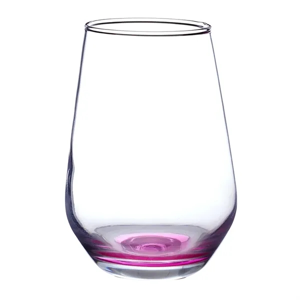 16 oz. wine glass with a stemless, clear, orb-like design with... from ASI 68507 The Magnet Group / Benchmark Crystal & Clocks