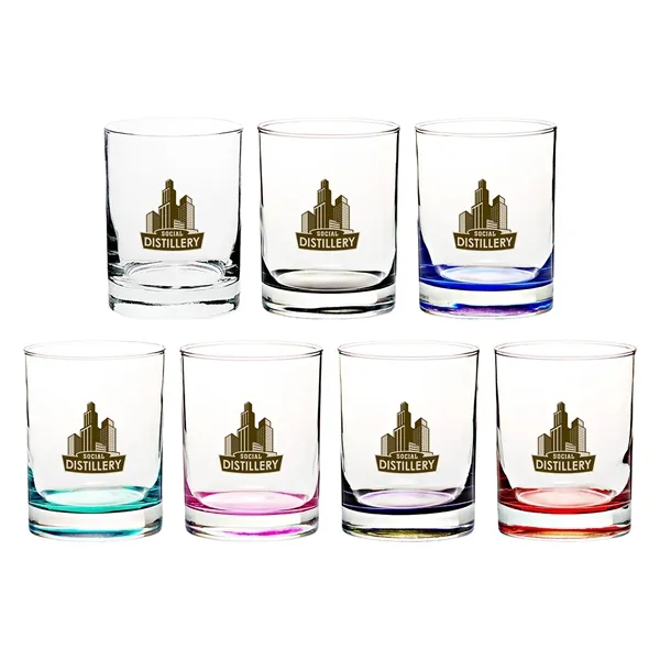 13.5 oz cylindrical whiskey glass with heavy base and smooth rim.... from ASI 68507 The Magnet Group / Benchmark Crystal & Clocks