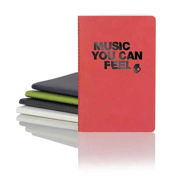 64-page, apple-scented, saddle-stitched journal with green ruled paper and back pocket... from ASI 68507 The Magnet Group / Castelli