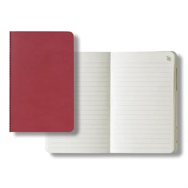 64-page, apple-scented, saddle-stitched journal with green ruled paper and back pocket... from ASI 68507 The Magnet Group / Castelli