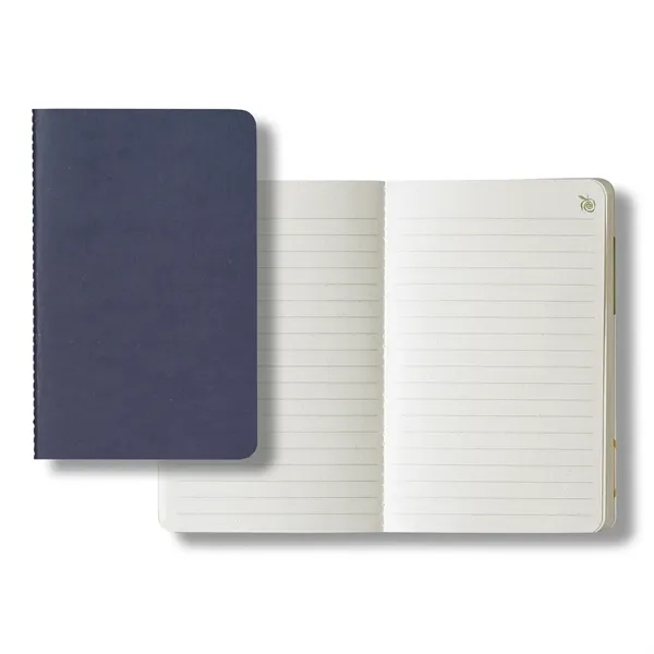 64-page, apple-scented, saddle-stitched journal with green ruled paper and back pocket... from ASI 68507 The Magnet Group / Castelli