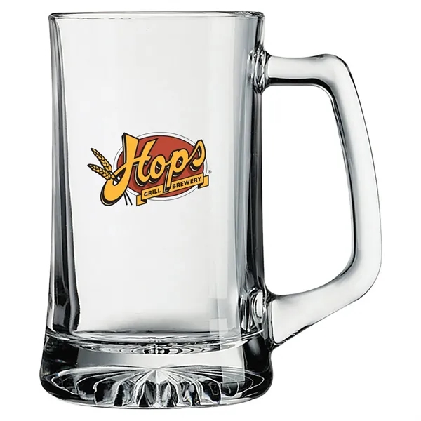 25 oz. glass beer mug with a thick protruding star-bottom base.... from ASI 68507 The Magnet Group / Benchmark Crystal & Clocks