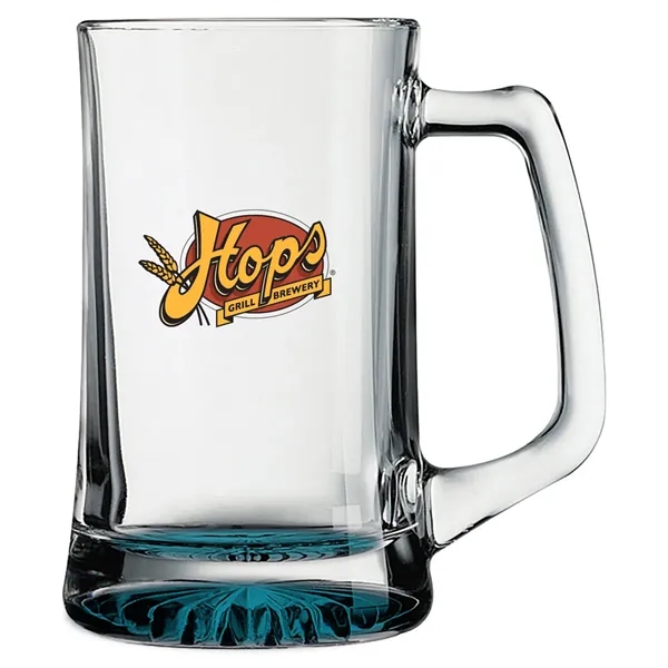 25 oz. glass beer mug with a thick protruding star-bottom base.... from ASI 68507 The Magnet Group / Benchmark Crystal & Clocks