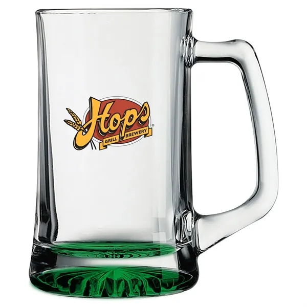 25 oz. glass beer mug with a thick protruding star-bottom base.... from ASI 68507 The Magnet Group / Benchmark Crystal & Clocks