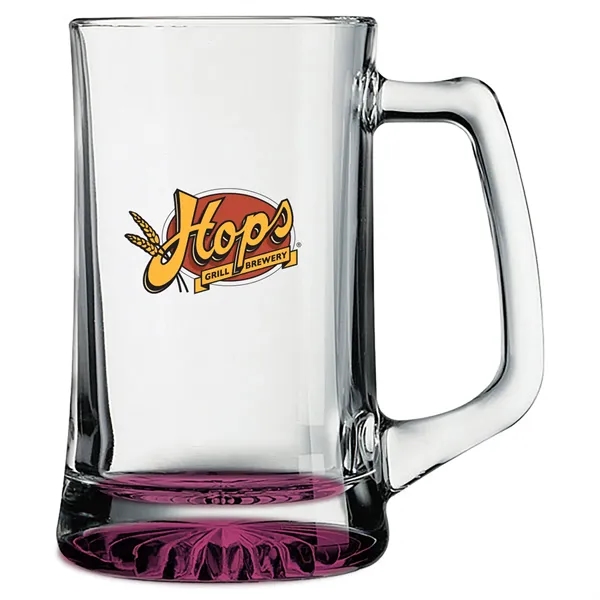25 oz. glass beer mug with a thick protruding star-bottom base.... from ASI 68507 The Magnet Group / Benchmark Crystal & Clocks