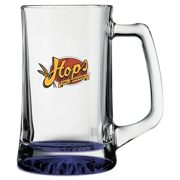 25 oz. glass beer mug with a thick protruding star-bottom base.... from ASI 68507 The Magnet Group / Benchmark Crystal & Clocks