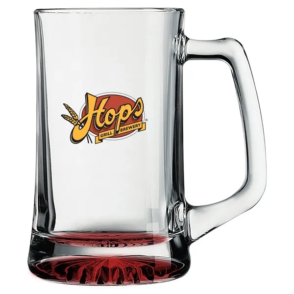 25 oz. glass beer mug with a thick protruding star-bottom base.... from ASI 68507 The Magnet Group / Benchmark Crystal & Clocks