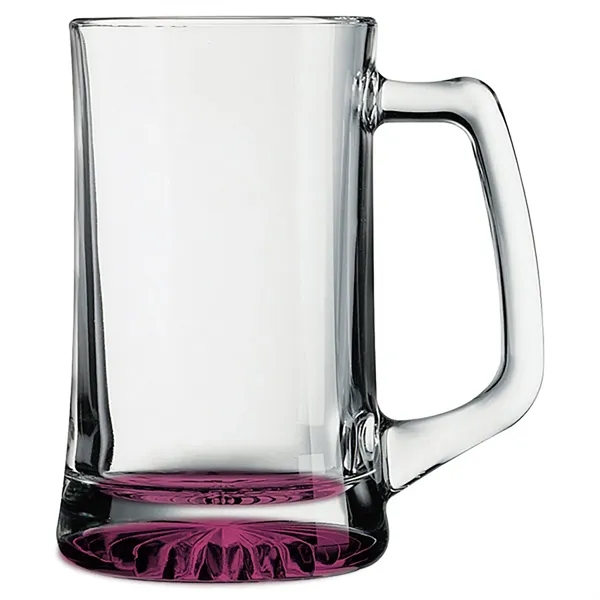 25 oz. glass beer mug with a thick protruding star-bottom base.... from ASI 68507 The Magnet Group / Benchmark Crystal & Clocks