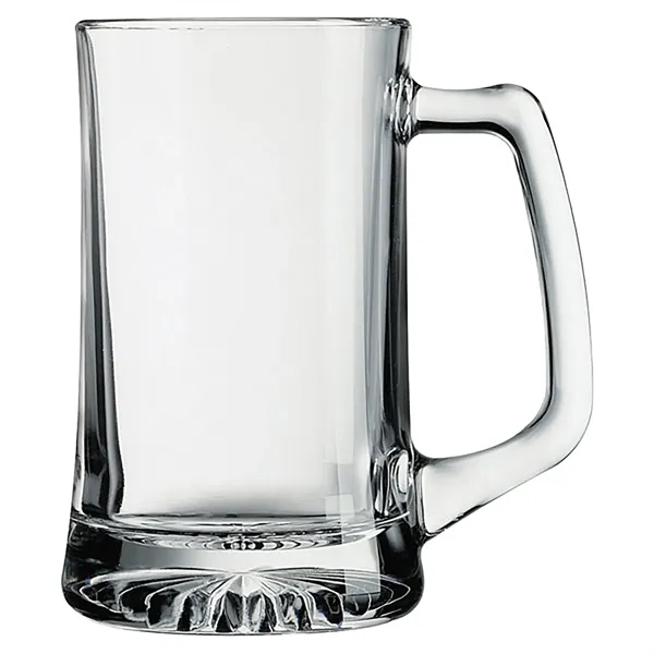 25 oz. glass beer mug with a thick protruding star-bottom base.... from ASI 68507 The Magnet Group / Benchmark Crystal & Clocks