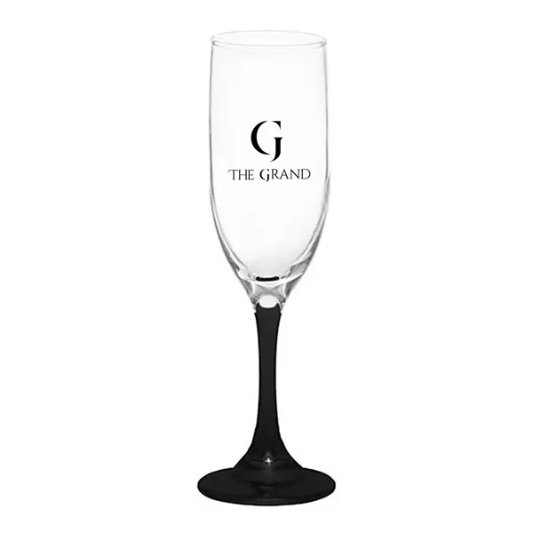 6.25 oz. champagne flute glass with a  strong sturdy base,... from ASI 68507 The Magnet Group / Benchmark Crystal & Clocks
