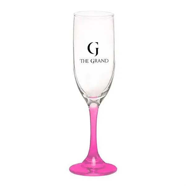 6.25 oz. champagne flute glass with a  strong sturdy base,... from ASI 68507 The Magnet Group / Benchmark Crystal & Clocks