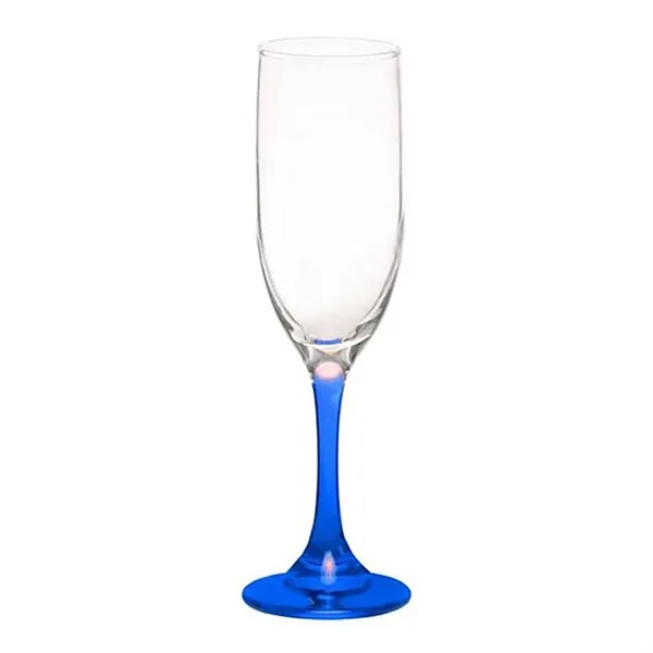 6.25 oz. champagne flute glass with a  strong sturdy base,... from ASI 68507 The Magnet Group / Benchmark Crystal & Clocks