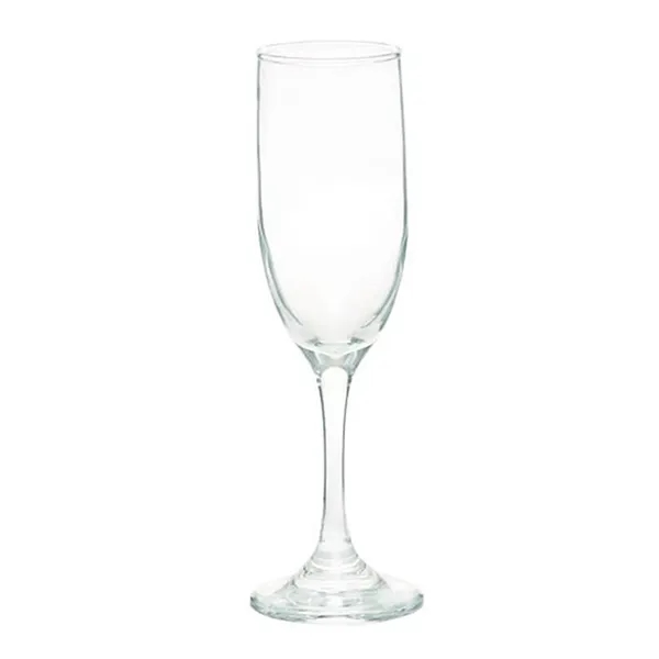 6.25 oz. champagne flute glass with a  strong sturdy base,... from ASI 68507 The Magnet Group / Benchmark Crystal & Clocks