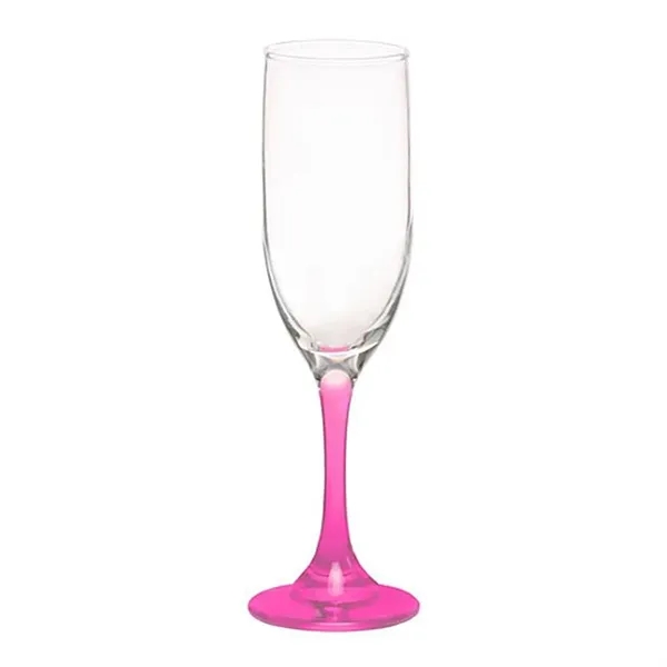 6.25 oz. champagne flute glass with a  strong sturdy base,... from ASI 68507 The Magnet Group / Benchmark Crystal & Clocks