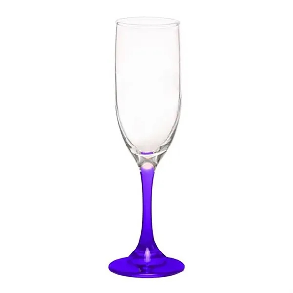 6.25 oz. champagne flute glass with a  strong sturdy base,... from ASI 68507 The Magnet Group / Benchmark Crystal & Clocks