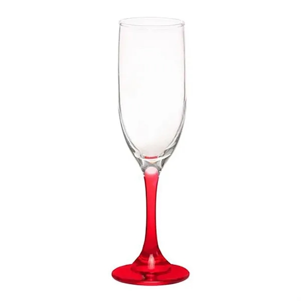 6.25 oz. champagne flute glass with a  strong sturdy base,... from ASI 68507 The Magnet Group / Benchmark Crystal & Clocks