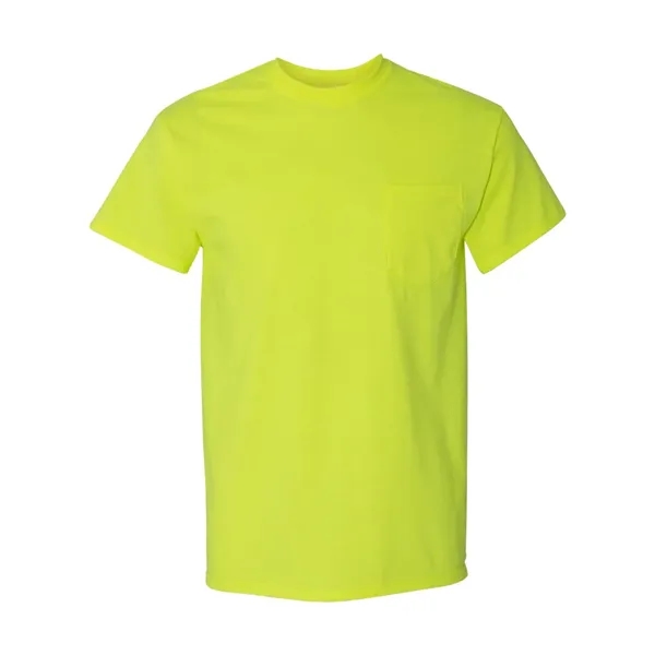 100% heavy cotton, pre-shrunk t-shirt with left chest pocket.... from ASI 84358 S&S Activewear
