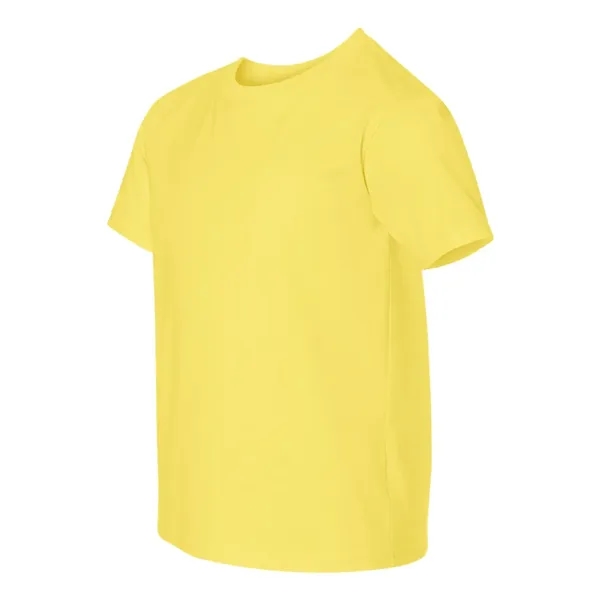 Hanes youth T-shirt with double-needle stitching and shoulder-to-shoulder tape.... from ASI 84358 S&S Activewear