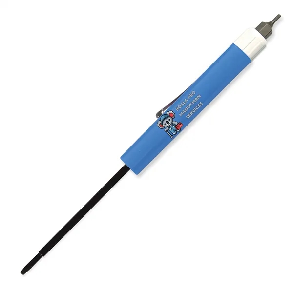 6.31"W x 0.5" Diameter blade (flat head) screwdriver with hex-bit top.... from ASI 54040 Fey Promo / Mi Line by Fey