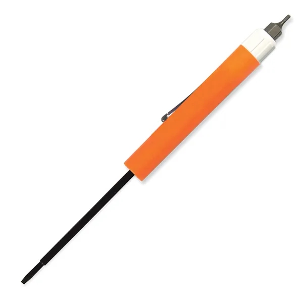 6.31"W x 0.5" Diameter blade (flat head) screwdriver with hex-bit top.... from ASI 54040 Fey Promo / Mi Line by Fey