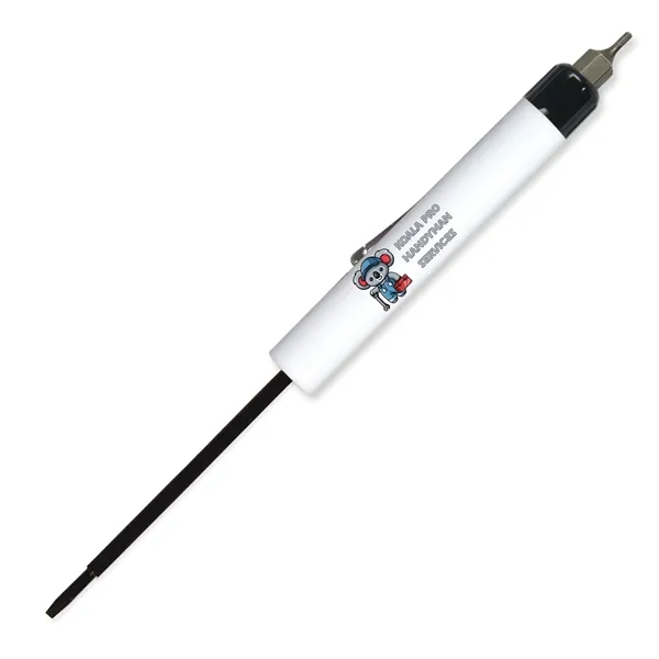 6.31"W x 0.5" Diameter blade (flat head) screwdriver with hex-bit top.... from ASI 54040 Fey Promo / Mi Line by Fey