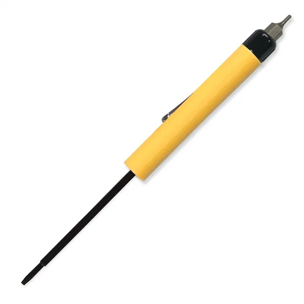 6.31"W x 0.5" Diameter blade (flat head) screwdriver with hex-bit top.... from ASI 54040 Fey Promo / Mi Line by Fey