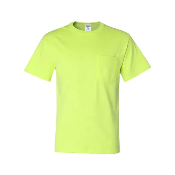 Adult heavyweight blend 5.6 oz., t-shirt with a left chest pocket.... from ASI 84358 S&S Activewear