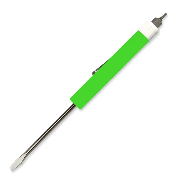 6.31" x 0.5" Diameter blade (flat head) screwdriver with a hex-bit... from ASI 54040 Fey Promo / Mi Line by Fey
