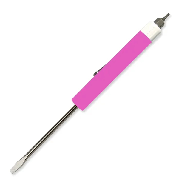 6.31" x 0.5" Diameter blade (flat head) screwdriver with a hex-bit... from ASI 54040 Fey Promo / Mi Line by Fey
