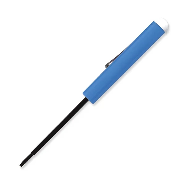 5.5" x 0.5" Diameter blade (flat head) screwdriver with button top.... from ASI 54040 Fey Promo / Mi Line by Fey