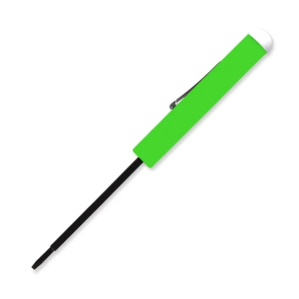 5.5" x 0.5" Diameter blade (flat head) screwdriver with button top.... from ASI 54040 Fey Promo / Mi Line by Fey