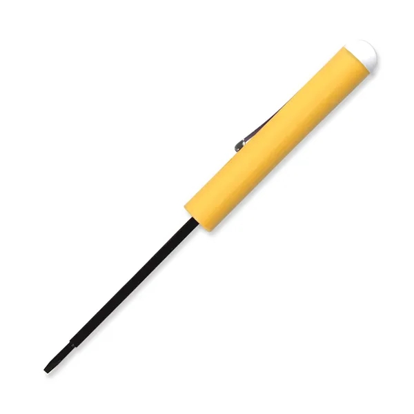 5.5" x 0.5" Diameter blade (flat head) screwdriver with button top.... from ASI 54040 Fey Promo / Mi Line by Fey