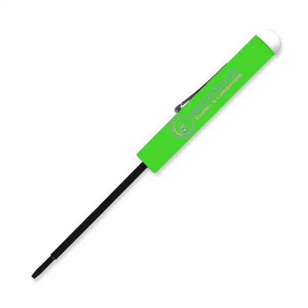 5.5" x 0.5" Diameter blade (flat head) screwdriver with button top.... from ASI 54040 Fey Promo / Mi Line by Fey