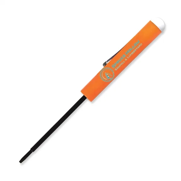 5.5" x 0.5" Diameter blade (flat head) screwdriver with button top.... from ASI 54040 Fey Promo / Mi Line by Fey