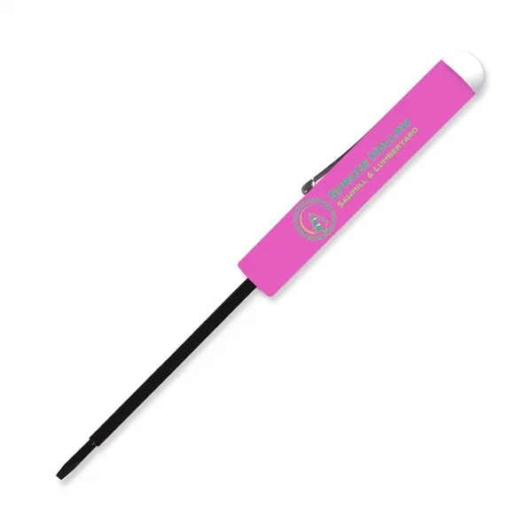 5.5" x 0.5" Diameter blade (flat head) screwdriver with button top.... from ASI 54040 Fey Promo / Mi Line by Fey