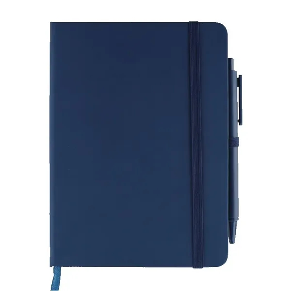 5 3/4" x 8 1/4" Notebook and pen combo, Pen inserted... from ASI 52387 Empire USA