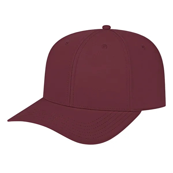 Medium profile five panel structured cap with a modified flat visor... from ASI 43792 Cap America Inc