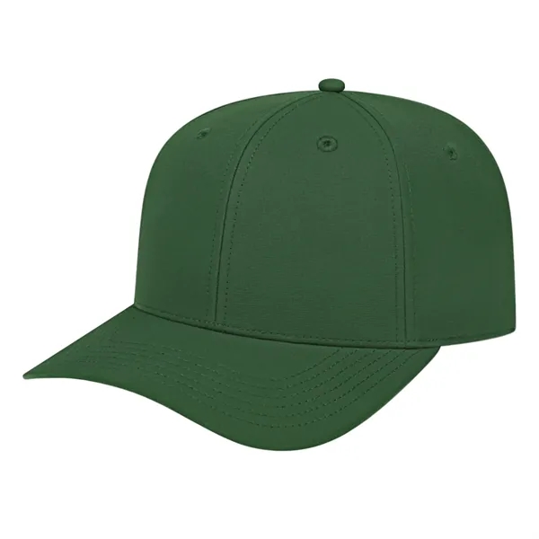 Medium profile five panel structured cap with a modified flat visor... from ASI 43792 Cap America Inc