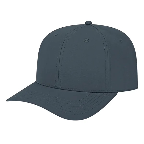 Medium profile five panel structured cap with a modified flat visor... from ASI 43792 Cap America Inc