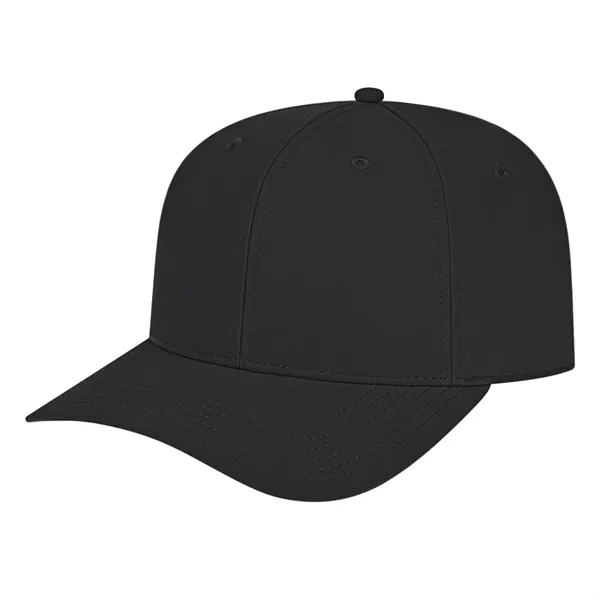 Medium profile five panel structured cap with a modified flat visor... from ASI 43792 Cap America Inc