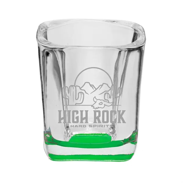 Rounded Square shot glass... from ASI 62088 IDProductsource