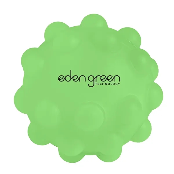 Glow-in-the-dark silicone ball with push/pop dimpled surface.... from ASI 63549 Jornik Manufacturing Corp