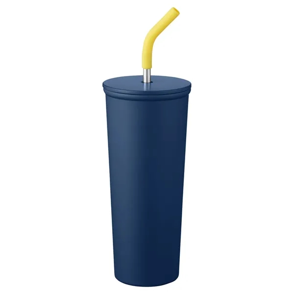 23-ounce bottle with double-wall insulation, lid, straw, and silicone tip.... from ASI 79530 Prime Line