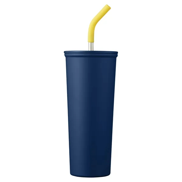 23-ounce bottle with double-wall insulation, lid, straw, and silicone tip.... from ASI 79530 Prime Line