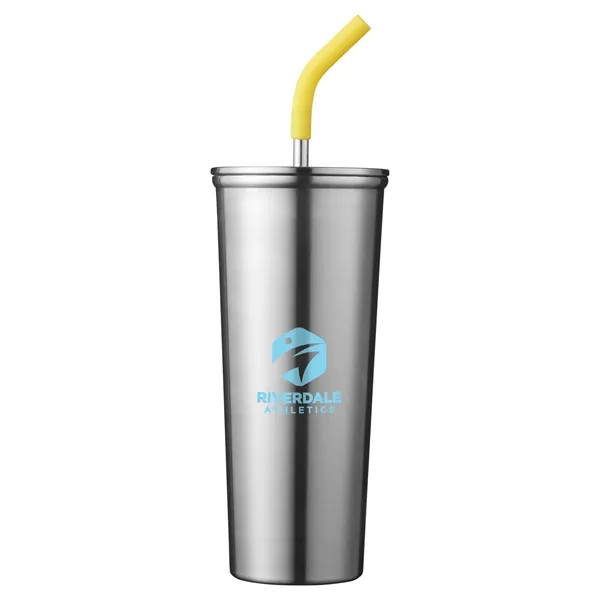 23-ounce bottle with double-wall insulation, lid, straw, and silicone tip.... from ASI 79530 Prime Line